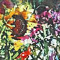 Batik Sunflower 1